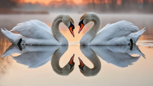Tranquil Swan Lake: A Symbol of Love and Peace
