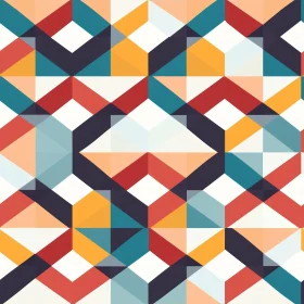 Colorful Geometric Pattern - Seamless Design