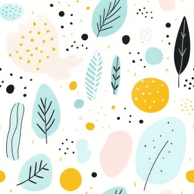 Playful Hand-Drawn Seamless Pattern for Fabric & Wallpaper