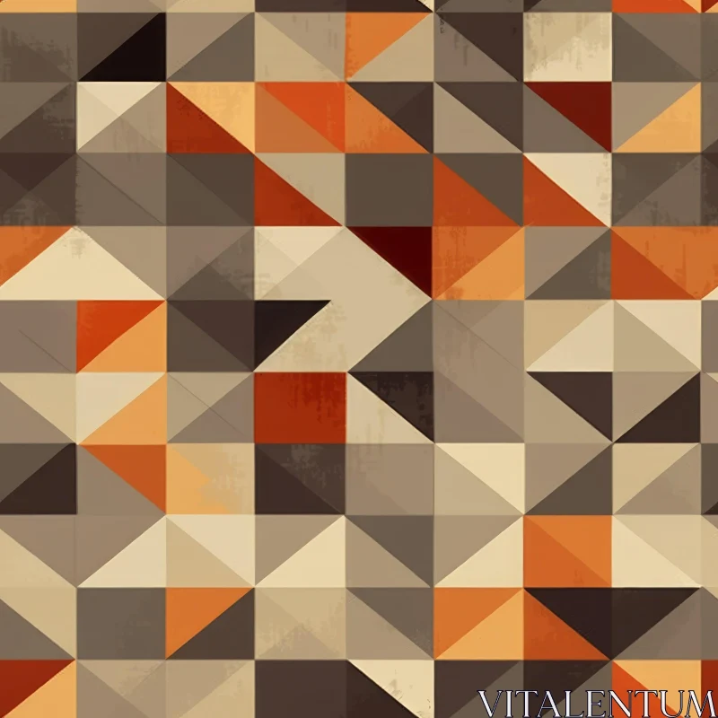 Vintage Geometric Triangle Pattern AI Image