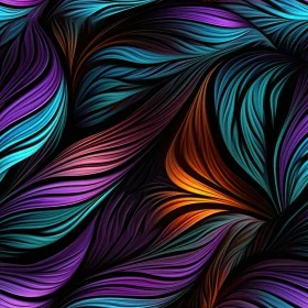 Blue Abstract Painting with Vibrant Brushstrokes