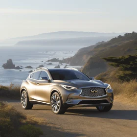 Discover the Beauty of an Infiniti Concept Car on a Coastal Road