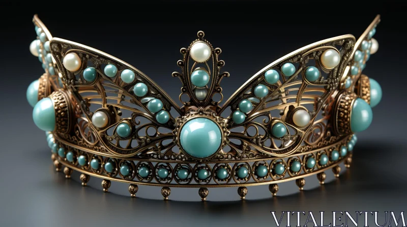 Exquisite Butterfly Crown - Fashion Accessory AI Image