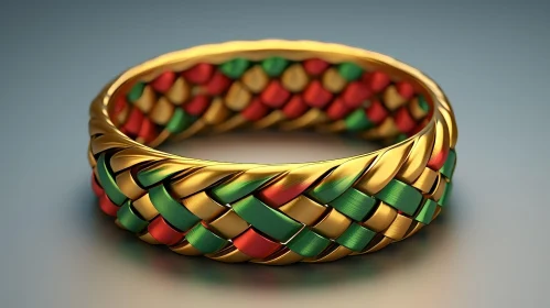 Exquisite Gold Ring with Celtic Pattern - Unisex Jewelry
