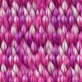 Pink and Purple Leaves Seamless Pattern