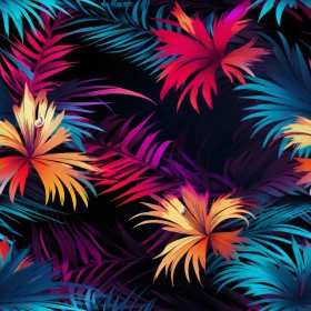 Bright Tropical Floral Pattern for Summer Projects