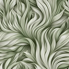 Green and White Leaves Seamless Pattern