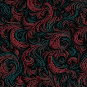 Luxurious Red and Blue Seamless Pattern