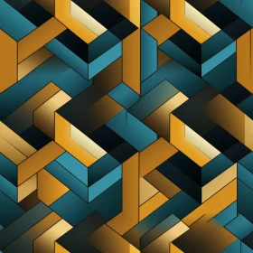 Colorful Geometric Cube Pattern