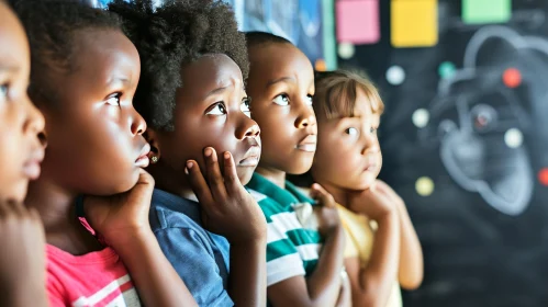 Captivating Image of Group of African Descent Children