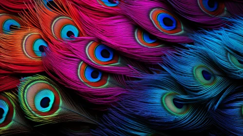 Exquisite Peacock Feathers in Radiant Colors