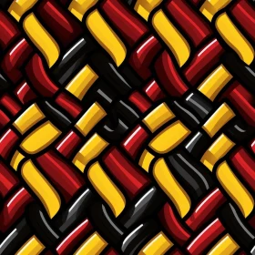 Multicolored Stripes Pattern Inspired by Traditional German Folk Art