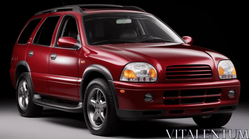 2005 Chrysler Sound: A Captivating Car Artwork with Dark Bronze and Crimson Tones AI Image