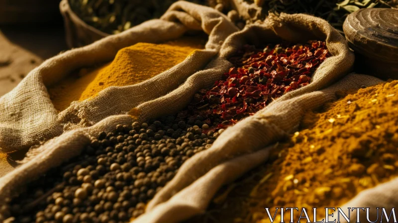 Exquisite Spices: A Captivating Close-up Photo AI Image