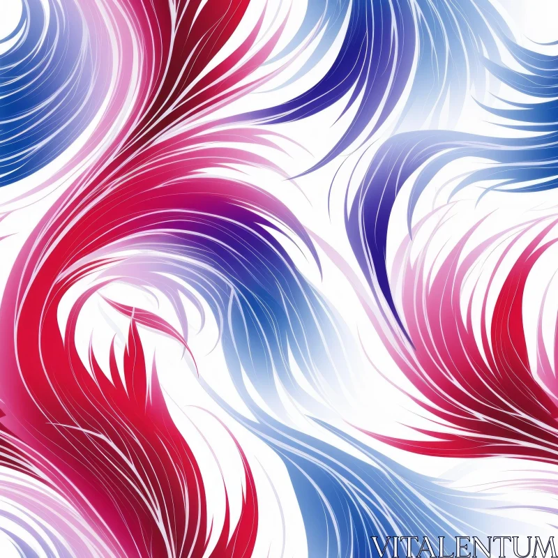 Colorful Abstract Vector Pattern with Swirls and Waves AI Image
