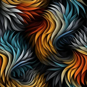 Vivid Abstract Painting - Colorful Movement and Textures