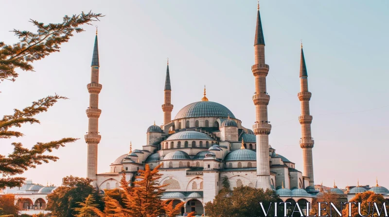 Blue Mosque - A Captivating Example of Islamic Architecture in Istanbul, Turkey AI Image