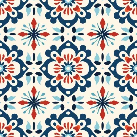 Colorful Moroccan Tiles Pattern