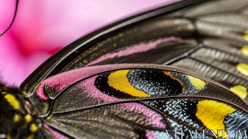 AI ART Intricate Butterfly Wing Close-up