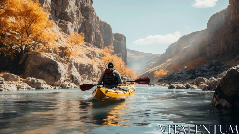 Whitewater Kayaking Adventure AI Image