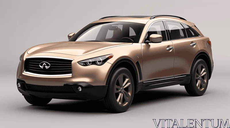 Gold Infiniti SUV - Detailed Hyperrealism in 32K UHD AI Image