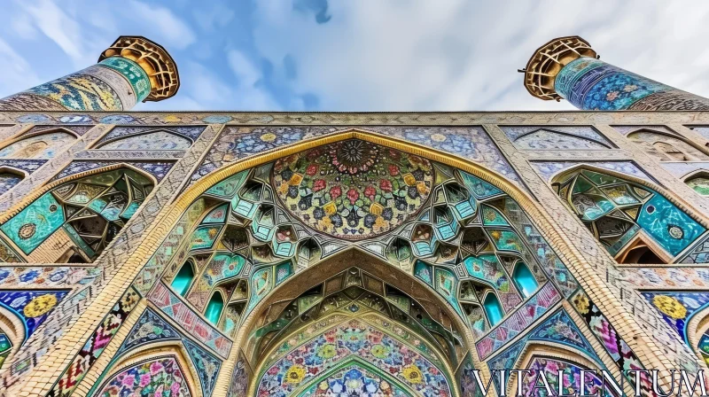 AI ART Nasir al-Mulk Mosque - The Pink Mosque in Shiraz, Iran