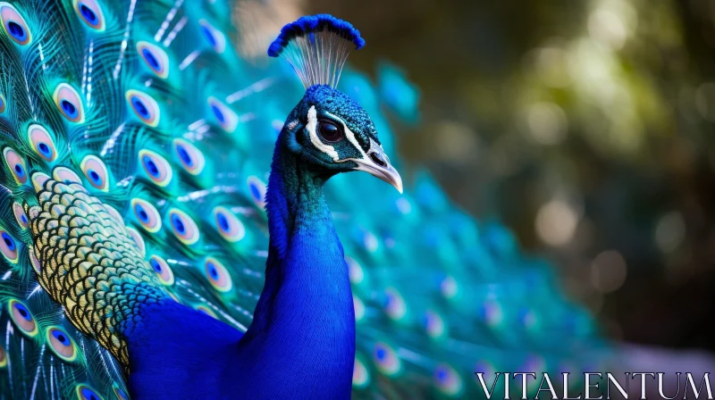 Stunning Peacock Display - Nature's Beauty AI Image