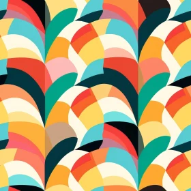 Colorful Abstract Vector Pattern for Fabric and Wallpaper