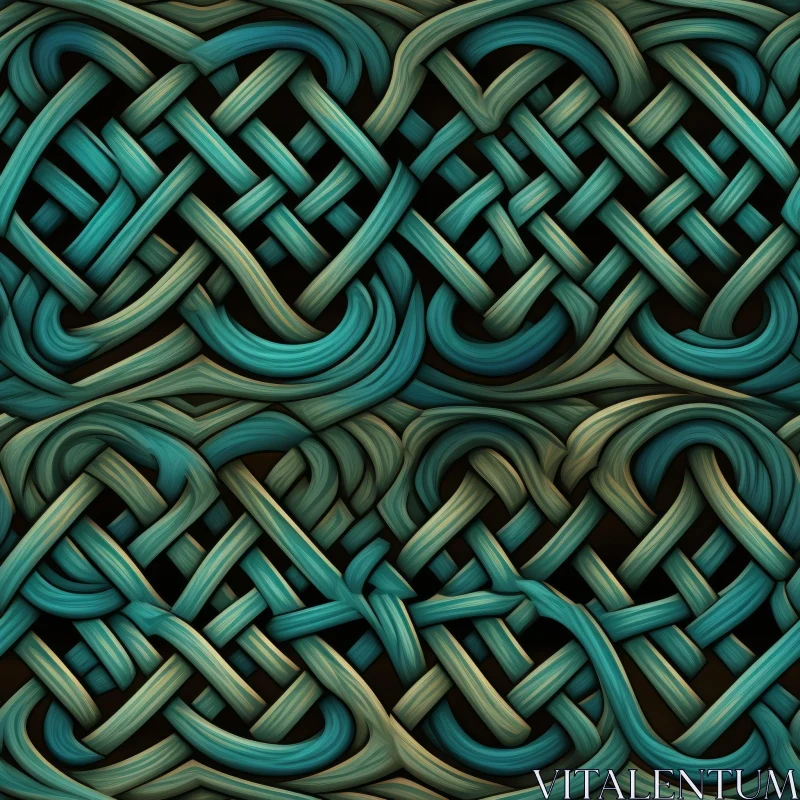 Intricate Celtic Knots Seamless Pattern AI Image