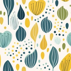 Abstract Floral Vector Pattern