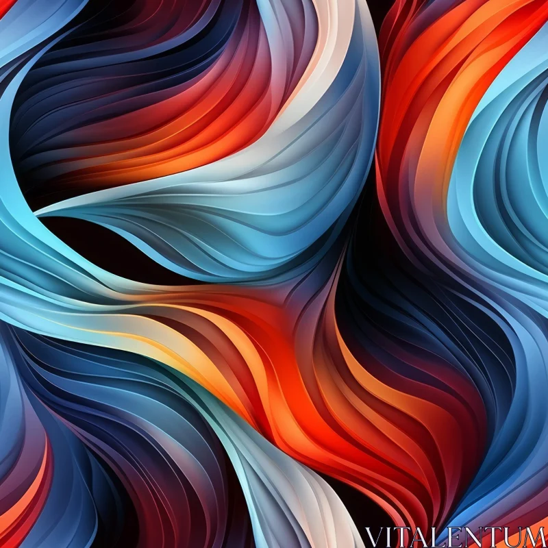 Bold Abstract Painting with Expressive Colors AI Image