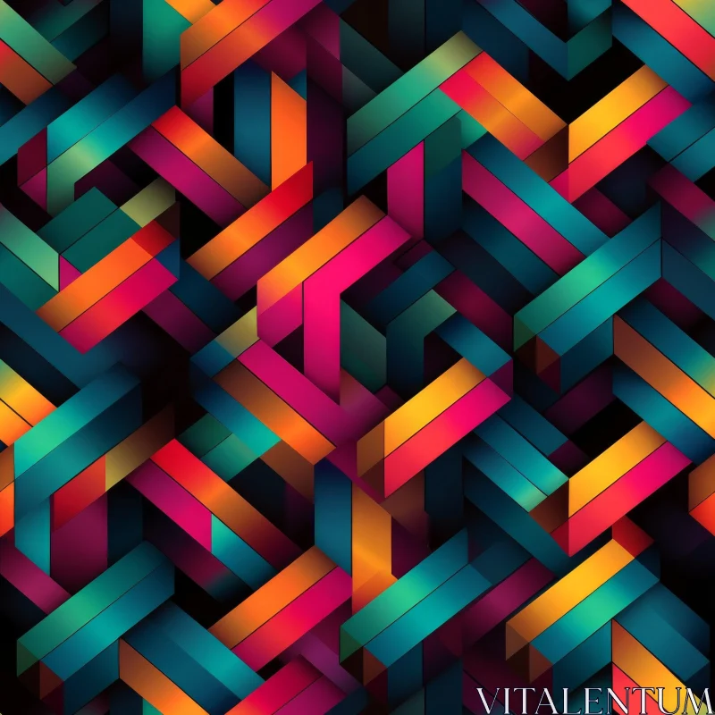 Dynamic Geometric Pattern for Backgrounds AI Image
