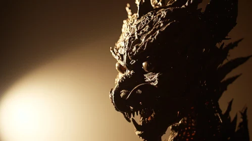 Menacing Monster Close-Up | Dark and Scary Creature