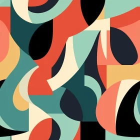 Retro Geometric Seamless Pattern