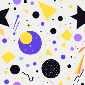 Colorful Geometric Seamless Pattern - Fabric & Wallpaper Design