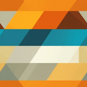 Colorful Horizontal Stripes Geometric Pattern