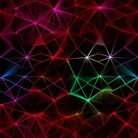 Multicolored Triangles Seamless Pattern for Digital Projects