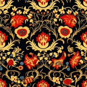 Stylized Floral Pattern for Home Decor