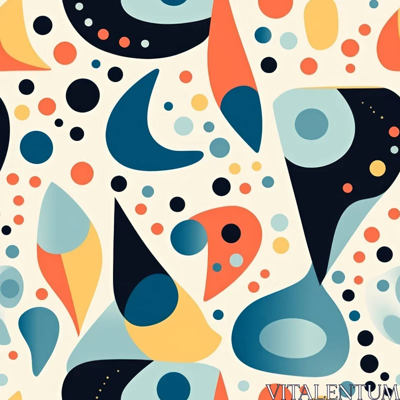 AI ART Colorful Abstract Vector Pattern for Fabric and Wallpaper