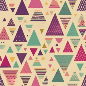 Colorful Triangle Pattern - Fun and Whimsical Design