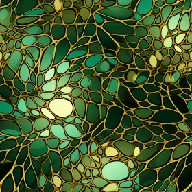 Green and Yellow Organic Shapes Pattern
