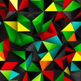 Multicolored Geometric Triangle Pattern