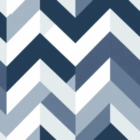 Blue and White Geometric Pattern - Seamless Design