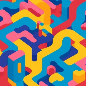 Colorful Abstract Geometric Pattern