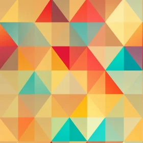 Colorful Geometric Triangle Pattern for Modern Design