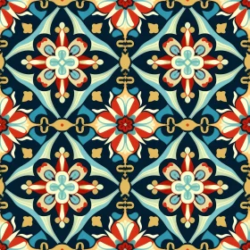 Colorful Moroccan Tiles Pattern for Home Decor