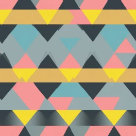 Modern Geometric Triangle Pattern