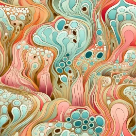 Colorful Abstract Painting with Organic Feel