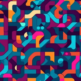 Colorful Abstract Geometric Pattern - Harmony in Motion