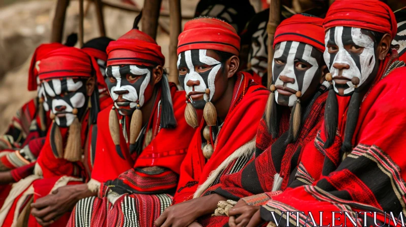 Men from the Suri Tribe in Ethiopia: A Captivating Cultural Portrait AI Image